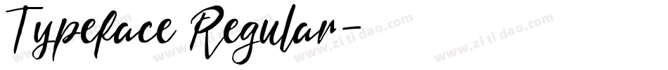 Typeface Regular字体转换